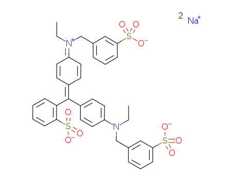 Benzenemethanaminium,N-ethyl-N-[4-[[4-[ethyl[(3-sulfophenyl)methyl]amino]phenyl](2-sulfophenyl)methylene]-2,5-cyclohexadien-1-ylidene]-3-sulfo-,inner salt, sodium salt (1:2)