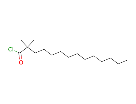 Molecular Structure of 85216-68-8 (Tetradecanoyl chloride, 2,2-dimethyl-)