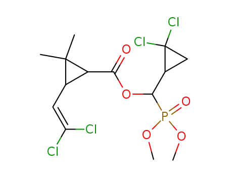 3-(2,2-Dichloro-vinyl)-2,2-dimethyl-cyclopropanecarboxylic acid (2,2-dichloro-cyclopropyl)-(dimethoxy-phosphoryl)-methyl ester