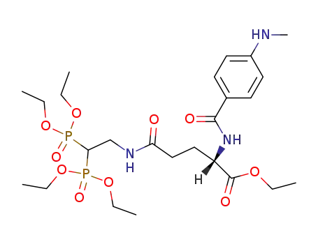 Nα-<4-(methylamino)benzoyl>-Nδ-<2,2-bis(diethylphosphono)ethyl>glutamine ethyl ester