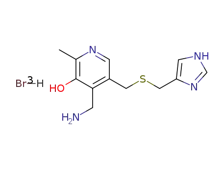 4-Aminomethyl-5-(1H-imidazol-4-ylmethylsulfanylmethyl)-2-methyl-pyridin-3-ol; hydrobromide