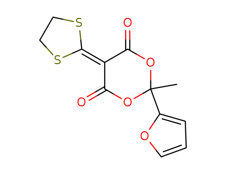 5-[1,3]Dithiolan-2-ylidene-2-furan-2-yl-2-methyl-[1,3]dioxane-4,6-dione