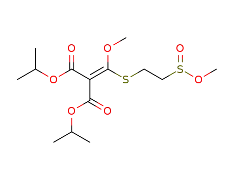 2-[Methoxy-(2-methoxysulfinyl-ethylsulfanyl)-methylene]-malonic acid diisopropyl ester