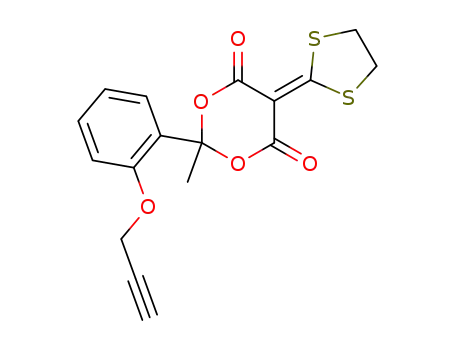 5-[1,3]Dithiolan-2-ylidene-2-methyl-2-(2-prop-2-ynyloxy-phenyl)-[1,3]dioxane-4,6-dione