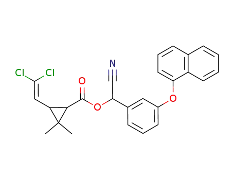 3-(2,2-Dichloro-vinyl)-2,2-dimethyl-cyclopropanecarboxylic acid cyano-[3-(naphthalen-1-yloxy)-phenyl]-methyl ester