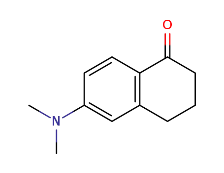 Molecular Structure of 31435-75-3 (6-(dimethylamino)-3,4-dihydronaphthalen-1(2H)-one)