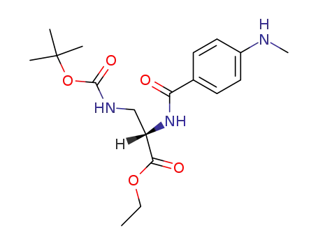 N2-<4-(methylamino)benzoyl>-Nω-<(1,1-dimethylethoxy)carbonyl>-2,ω-diaminopropanoic acid ethyl ester