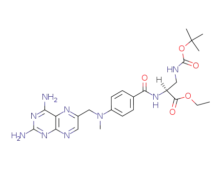(S)-3-tert-Butoxycarbonylamino-2-{4-[(2,4-diamino-pteridin-6-ylmethyl)-methyl-amino]-benzoylamino}-propionic acid ethyl ester
