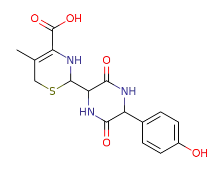2-[5-(4-Hydroxy-phenyl)-3,6-dioxo-piperazin-2-yl]-5-methyl-3,6-dihydro-2H-[1,3]thiazine-4-carboxylic acid