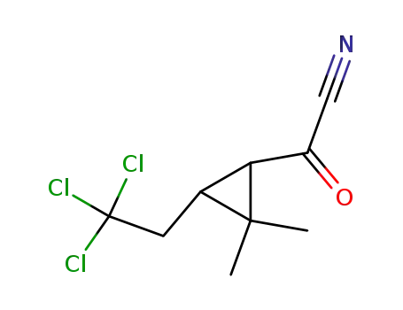 [2,2-Dimethyl-3-(2,2,2-trichloro-ethyl)-cyclopropyl]-oxo-acetonitrile