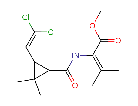 2-{[3-(2,2-Dichloro-vinyl)-2,2-dimethyl-cyclopropanecarbonyl]-amino}-3-methyl-but-2-enoic acid methyl ester