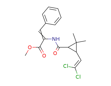 (Z)-2-{[3-(2,2-Dichloro-vinyl)-2,2-dimethyl-cyclopropanecarbonyl]-amino}-3-phenyl-acrylic acid methyl ester