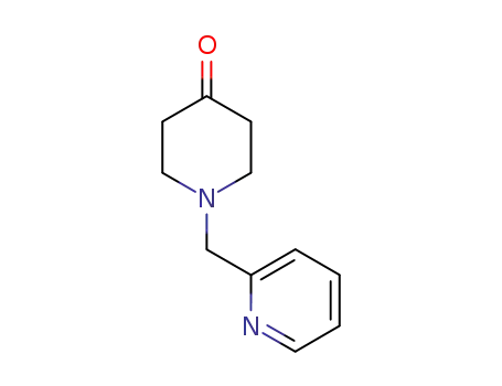 Molecular Structure of 41661-56-7 (1-Pyridin-2-ylmethylpiperidin-4-one)