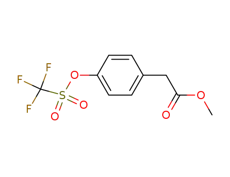 (4-Trifluoromethanesulfonyloxy-phenyl)-acetic acid methyl ester