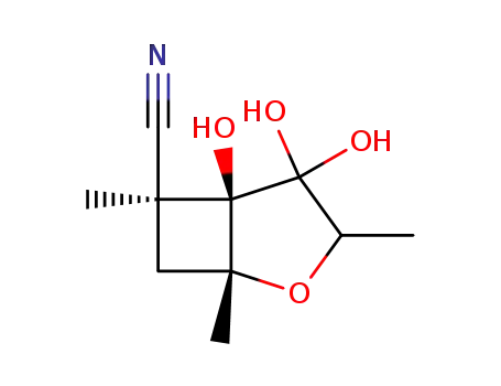 (1R,5R,6S)-4,4,5-Trihydroxy-1,3,6-trimethyl-2-oxa-bicyclo[3.2.0]heptane-6-carbonitrile