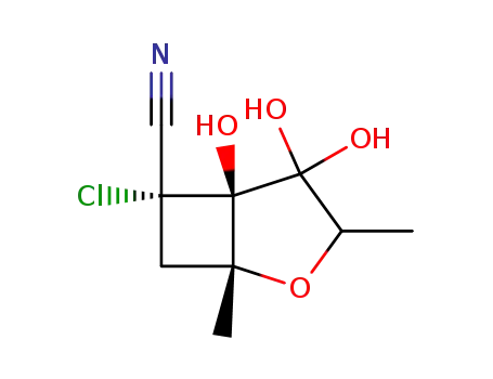 (1R,5R,6R)-6-Chloro-4,4,5-trihydroxy-1,3-dimethyl-2-oxa-bicyclo[3.2.0]heptane-6-carbonitrile