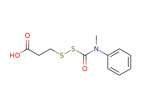 S-[(N-methyl-N-phenylcarbamoyl)sulfenyl]-β-thiopropionic acid