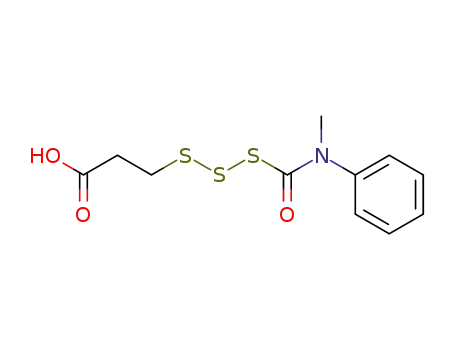 S-[(N-methyl-N-phenylcarbamoyl)disulfanyl]-β-thiopropionic acid