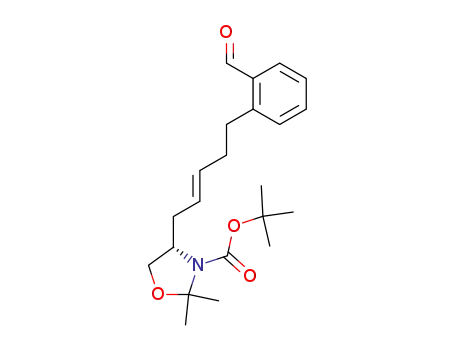(S)-4-[(E)-5-(2-Formyl-phenyl)-pent-2-enyl]-2,2-dimethyl-oxazolidine-3-carboxylic acid tert-butyl ester