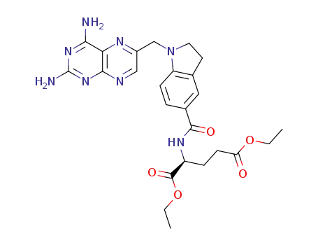 diethyl N-[1-[(2,4-diamino-6-pteridinyl)methyl]indolin-5-carbonyl]-L-glutamate