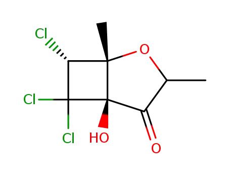 6,6,7-trichloro-5-hydroxy-1,3-dimethyl-2-oxabicyclo[3.2.0]heptan-4-one