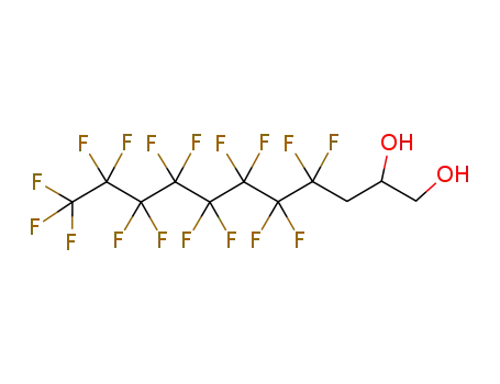 Molecular Structure of 94159-84-9 (1H,1H,2H,3H,3H-PERFLUOROUNDECAN-1,2-DIOL)