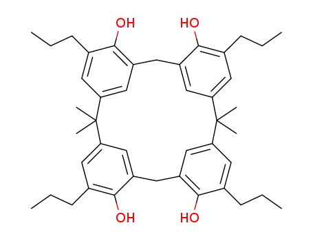 2,2,14,14-tetramethyl-8,11,17,23-tetrapropyl-6,10,18,22-tetrahydroxycalix[4]arene