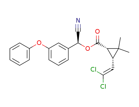 (RS)-α-cyano-3-phenoxybenzyl (1RS,3RS;1RS,3SR)-3-(2,2-dichlorovinyl)-2,2-dimethylcyclopropane carboxylate