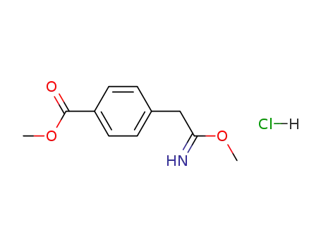 4-methoxycarbonimidoylmethyl-benzoic acid methyl ester; hydrochloride
