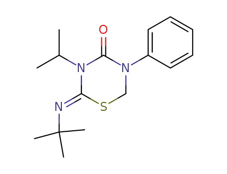 2-tert-butylimino-3-isopropyl-5-phenyl-3,4,5,6-tetrahydro-2H-1,3,5-thiadiazin-4-one