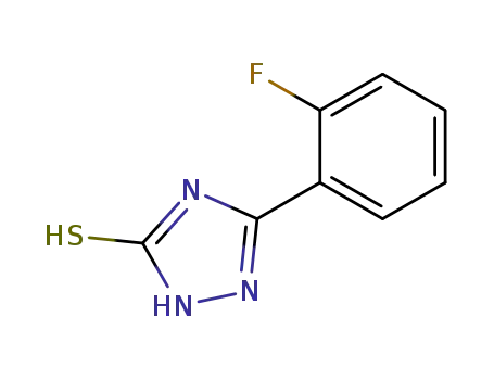 Molecular Structure of 261633-13-0 (5-(2-FLUOROPHENYL)-4H-1,2,4-TRIAZOLE-3-THIOL)