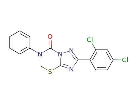 2-(2,4-dichloro-phenyl)-5-phenyl-5,6-dihydro-7-thia-1,3,3a,5-tetraaza-inden-4-one