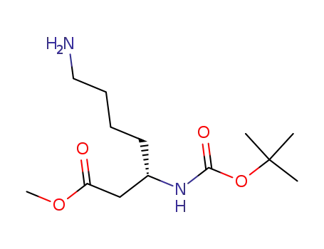 methyl (S)-7-amino-3{[(tert-butoxy)carbonyl]amino}heptanoate