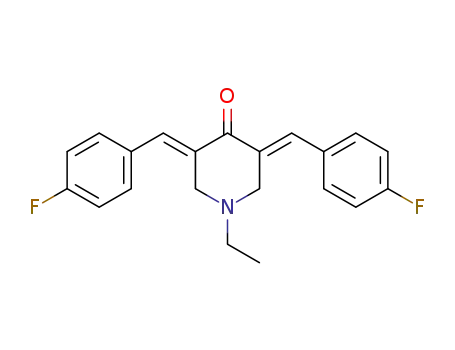 3E,5E-3,5-bis[(4-fluorophenyl)methylidene]-1-ethyl-4-piperidone