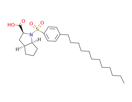 (2S,3aS,6aS)-1-(4-Dodecyl-benzenesulfonyl)-octahydro-cyclopenta[b]pyrrole-2-carboxylic acid
