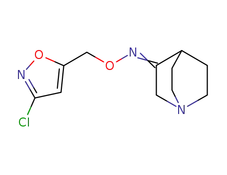 1-azabicyclo[2.2.2]octan-3-one O-(3-chloroiszoxazol-5-ylmethyl)oxime