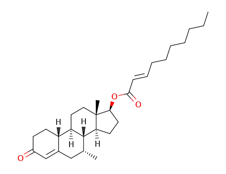 (E)-Dec-2-enoic acid (7R,8R,9S,10R,13S,14S,17S)-7,13-dimethyl-3-oxo-2,3,6,7,8,9,10,11,12,13,14,15,16,17-tetradecahydro-1H-cyclopenta[a]phenanthren-17-yl ester