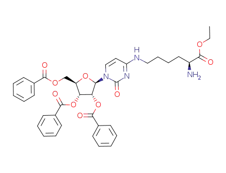 4-[((1S)-1-amino-1-ethoxycarbonyl)pentyl]amino-1-(β-D-2,3,5-tri-O-benzoylribofuranosyl)pyrimidine-2(1H)-one
