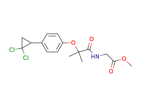 N-{2-[4-(2,2-Dichlorcyclopropyl)phenoxy]-2-methylpropanoyl}glycin-methylester