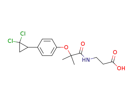 3-({2-[4-(2,2-Dichlorcyclopropyl)phenoxy]-2-methylpropanoyl}amino)propansaeure