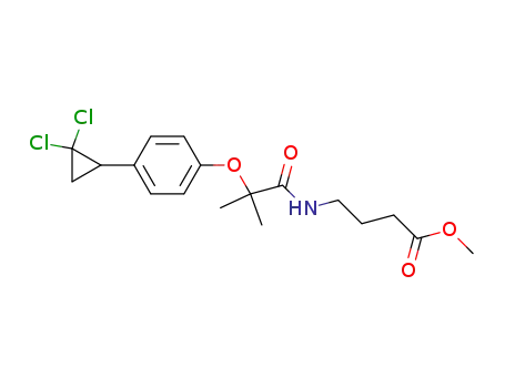 4-({2-[4-(2,2-Dichlorcyclopropyl)phenoxy]-2-methylpropanoyl}amino)butansaeure-methylester