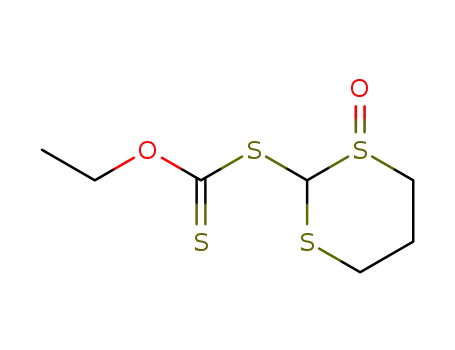 dithiocarbonic acid O-ethyl ester S-(1-oxo-1λ4-[1,3]dithian-2-yl) ester