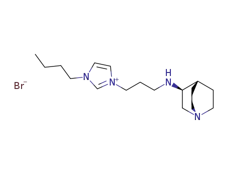 1-[3-(1-aza-bicyclo[2.2.2]oct-3-ylamino)-propyl]-3-butyl-3H-imidazol-1-ium; bromide