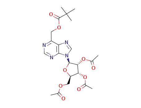 6-(pivaloyloxymethyl)-9-(2,3,5-tri-O-acetyl-β-D-ribofuranosyl)purine