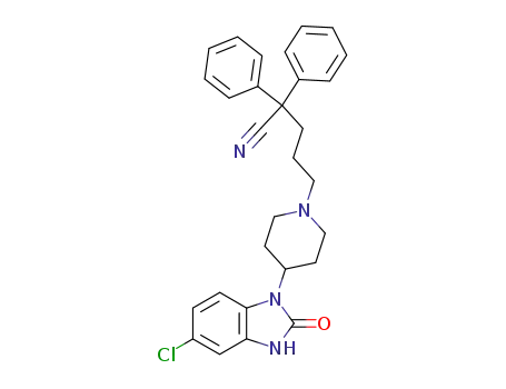 5-[4-(5-chloro-2-oxo-2,3-dihydro-benzoimidazol-1-yl)-piperidin-1-yl]-2,2-diphenyl-pentanenitrile