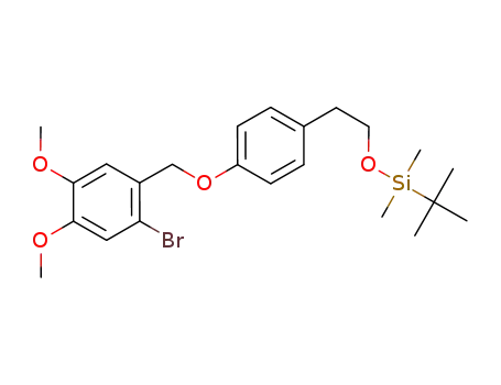 2-[4-(2-bromo-4,5-dimethoxybenzyloxy)phenyl]-1-t-butyldimethylsilyloxyethane