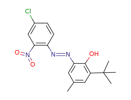 2-Nitro-4-chloro-2'-hydroxy-3'-tert-butyl-5'-methyl-azobenzene