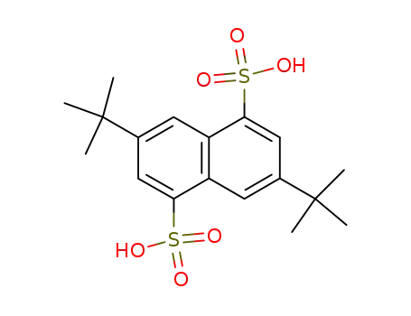 Molecular Structure of 47486-75-9 (3,7-di-tert-butylnaphthalene-1,5-disulphonic acid)