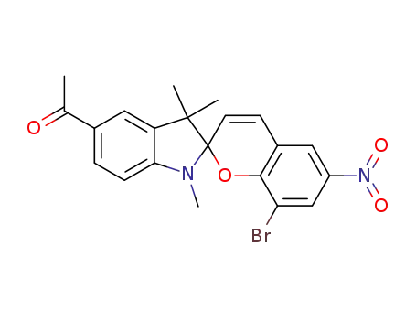 1-(8-bromo-1',3',3'-trimethyl-6-nitro-1',3'-dihydro-spiro[chromene-2,2'-indol]-5'-yl)-ethanone