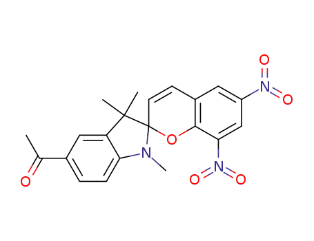 1-(1',3',3'-trimethyl-6,8-dinitro-1',3'-dihydro-spiro[chromene-2,2'-indol]-5'-yl)-ethanone